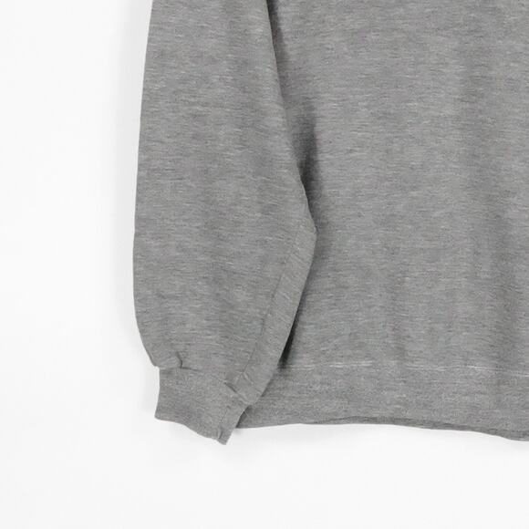 Vintage Jerzees Sweater Mens XL Gray Crewneck Pullover Made USA Raglan 80s 90s - Picture 11 of 15